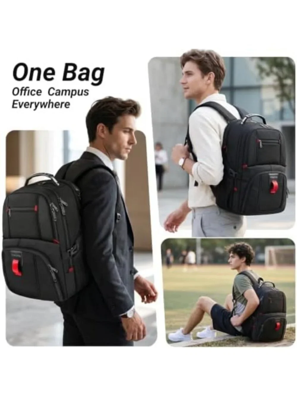 Spacious Heavy Duty Travel Laptop Backpack for Men - Durable & Stylish Design